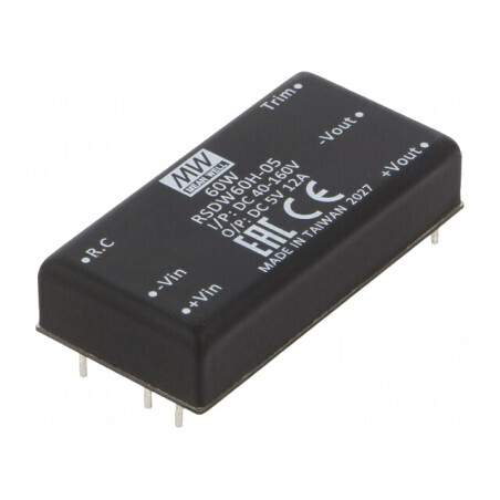 Convertor DC/DC 60W 40-160V la 5V 12A | Electronic-mag.ro | Componente Electronice