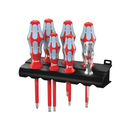 Kit șurubelnițe izolate 1kVAC 7 buc Phillips și plate | Electronic-mag.ro | Componente Electronice