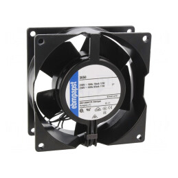 Ventilator: AC | axial | 230VAC | 92,5x92,5x38mm | 75m3/h | 36dBA | 18AWG | 3650