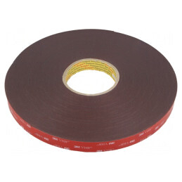 Bandă dublu adezivă acrilică gri 19mm x 33m | Electronic-mag.ro | Componente Electronice