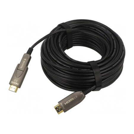 Cablu HDMI 2.0 20m Negru HDCP 2.2 | Electronic-mag.ro | Componente Electronice