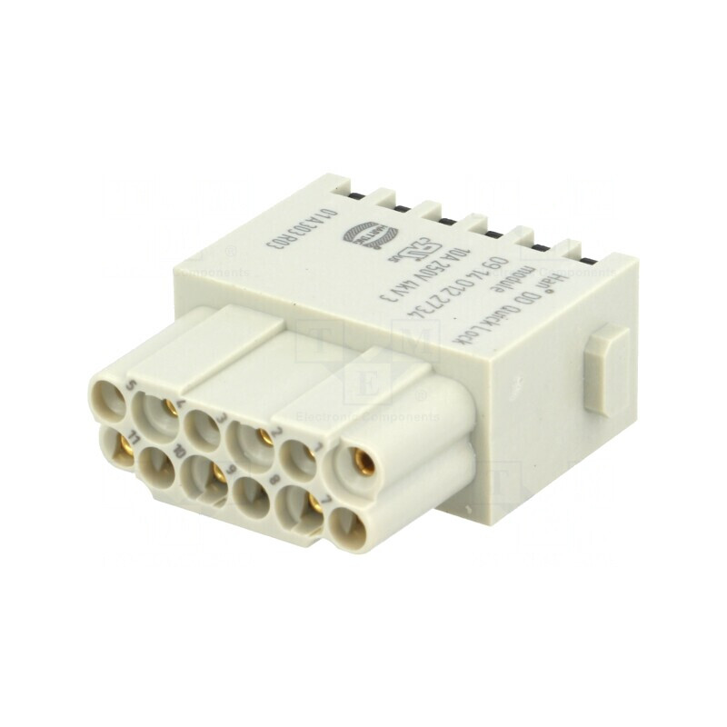 Conector Modular Mamă 12P 10A 250V UL94V-0 | Electronic-mag.ro | Componente Electronice