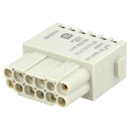 Conector Modular Mamă 12P 10A 250V UL94V-0 | Electronic-mag.ro | Componente Electronice