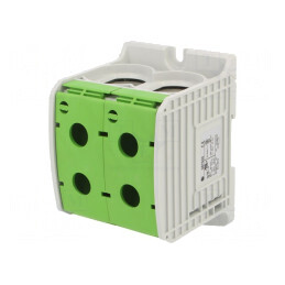 Conector Verde 4 Borne 300mm2 1 Pista 35mm | Electronic-mag.ro | Componente Electronice