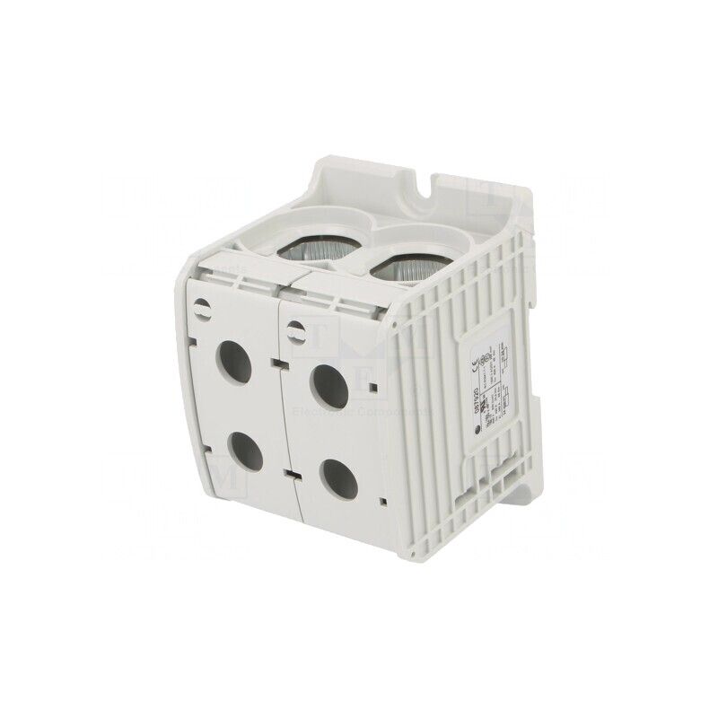 Conector de Șine 300mm2 1 Pista 4 Borne Gri | Electronic-mag.ro | Componente Electronice