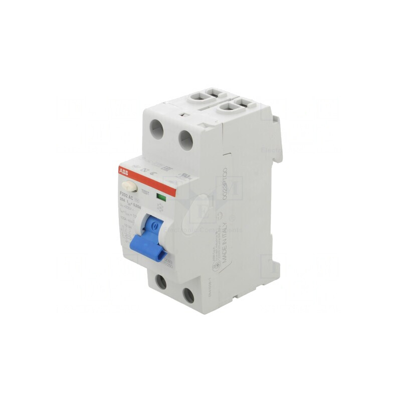Întrerupător diferenţial 25A 30mA 2 Poli 400VAC | Electronic-mag.ro | Componente Electronice