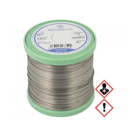 Sârmă de lipit cu plumb 0,8mm 1kg 183-190°C | Electronic-mag.ro | Componente Electronice