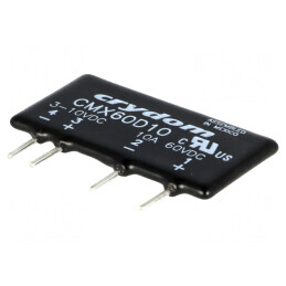 Releu: semiconductor | Ucom: 3÷10VDC | 10A | 0÷60VDC | THT | SIP | CMX60D10