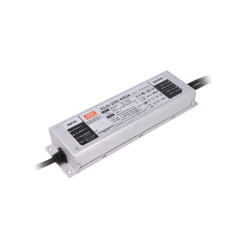 Alimentator LED 200W 48VDC 4,16A DALI | Electronic-mag.ro | Componente Electronice