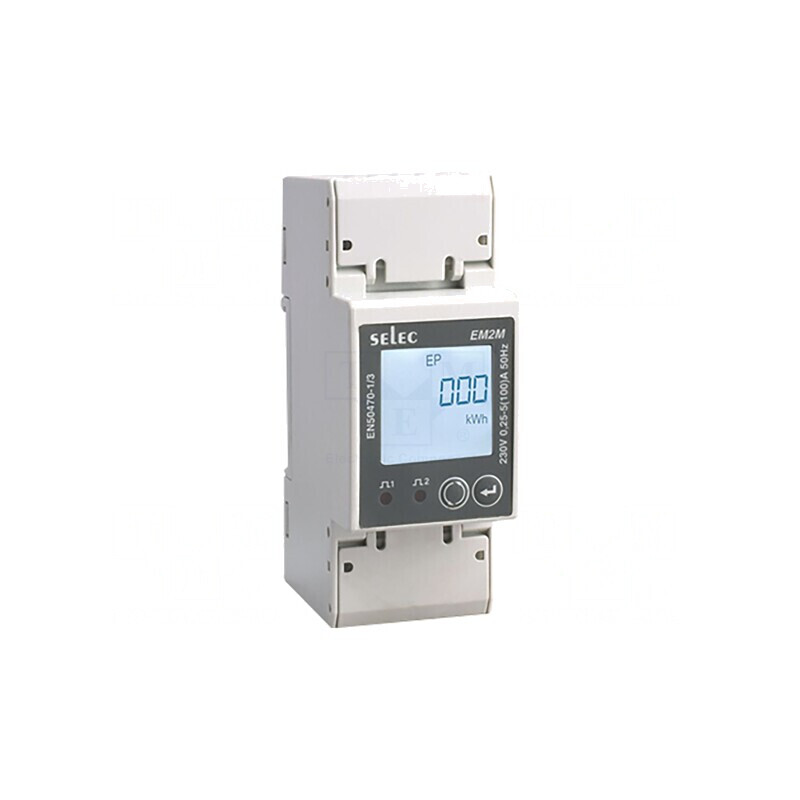 Contor digital pentru montare pe șină DIN 1-fază LCD 100A | Electronic-mag.ro | Componente Electronice