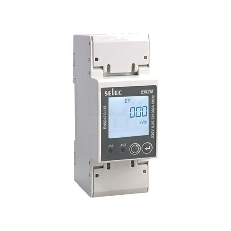 Contor digital pentru montare pe șină DIN 1-fază LCD 100A | Electronic-mag.ro | Componente Electronice