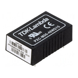 Convertor DC/DC 6W 18-75V la 15V/-15V THT | Electronic-mag.ro | Componente Electronice
