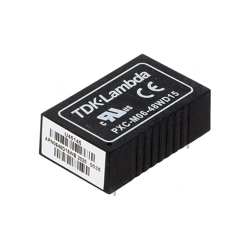 Convertor DC/DC 6W 18-75V la 15V/-15V THT | Electronic-mag.ro | Componente Electronice