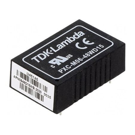 Convertor DC/DC 6W 18-75V la 15V/-15V THT | Electronic-mag.ro | Componente Electronice