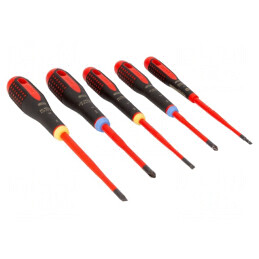 Set Şurubelniţe Izolate ERGO® 5 Bucăţi | Electronic-mag.ro | Componente Electronice