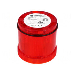 Semnalizator LED Roșu 24V IP65 Ø70x65mm | Electronic-mag.ro | Componente Electronice