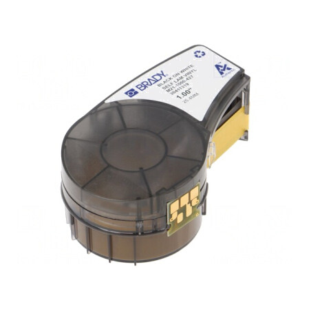 Bandă albă 25,4mm x 4,27m cu text negru | Electronic-mag.ro | Componente Electronice