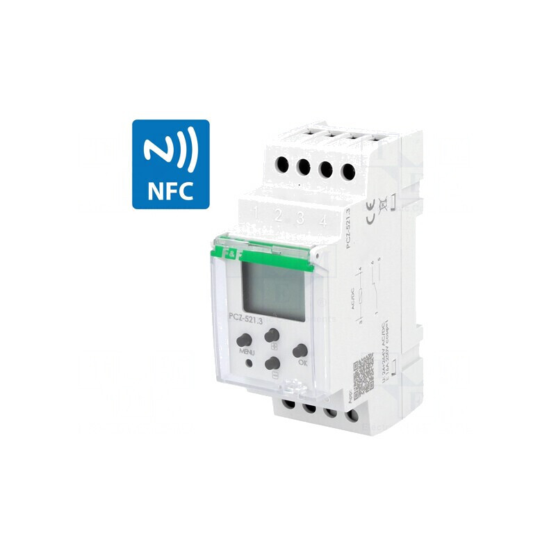 Întrerupător Temporizator 24h/7zile SPDT PCZ-521.3 | Electronic-mag.ro | Componente Electronice