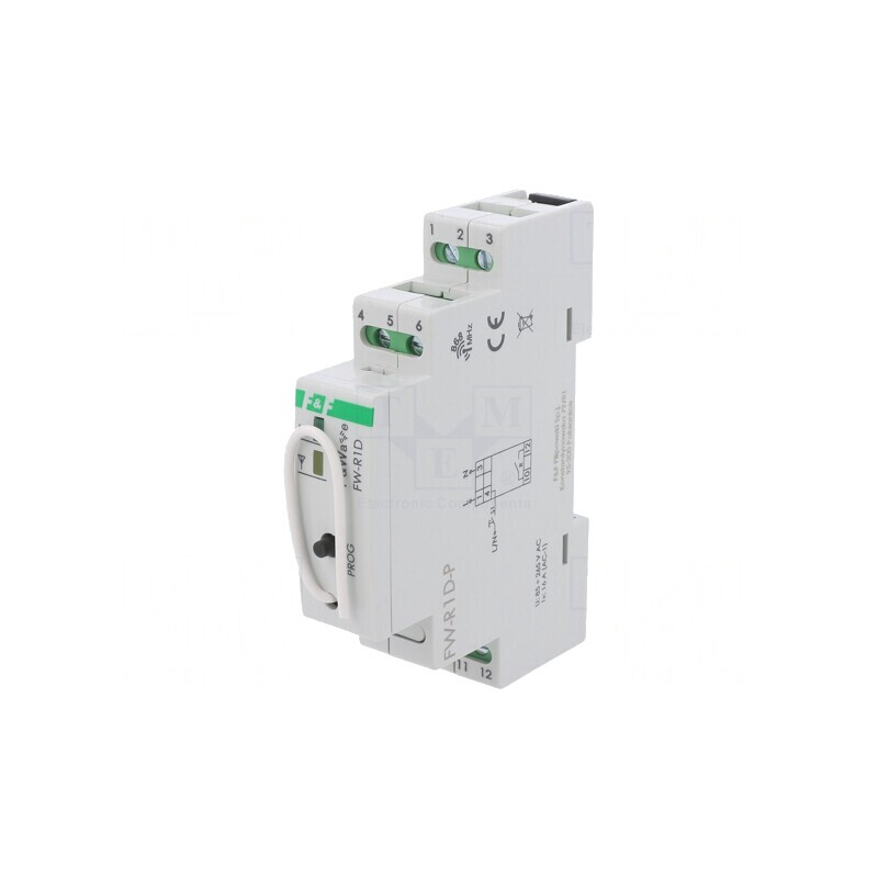 Releu F&Wave pentru şină DIN 85-265V AC/DC, 230V NO | Electronic-mag.ro | Componente Electronice Releu F&Wave pentru şină DIN 85-265V AC/DC, 230V NO | Electronic-mag.ro | Componente Electronice