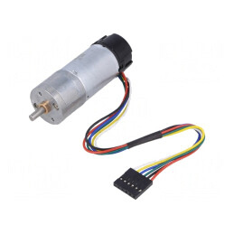 Motor DC cu Encodare și Transmisie 12V 34:1 Metal 25DX67L | Electronic-mag.ro | Componente Electronice