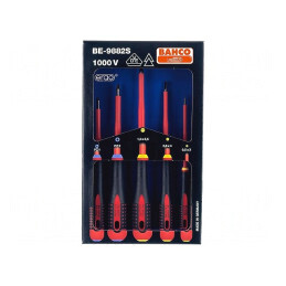 Kit Șurubelnițe Izolate 1kVAC Pozidriv/Plată ERGO 5 Bucăți | Electronic-mag.ro | Componente Electronice