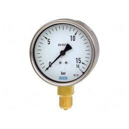 Manometru 0-2,5 bar 100mm IP54 G 1/2 B | Electronic-mag.ro | Componente Electronice