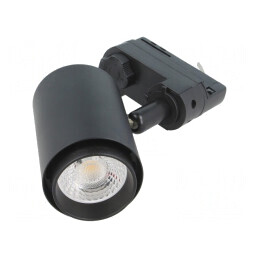 Lampă: LED | 3000K | IP44 | 1000lm | L: 95mm | Corp: neagră | 230VAC | Ø: 60mm | LTR-110-60-B