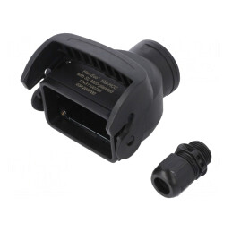 Carcasă pentru Conectori HDC Han-Eco B 10B Drept | Electronic-mag.ro | Componente Electronice
