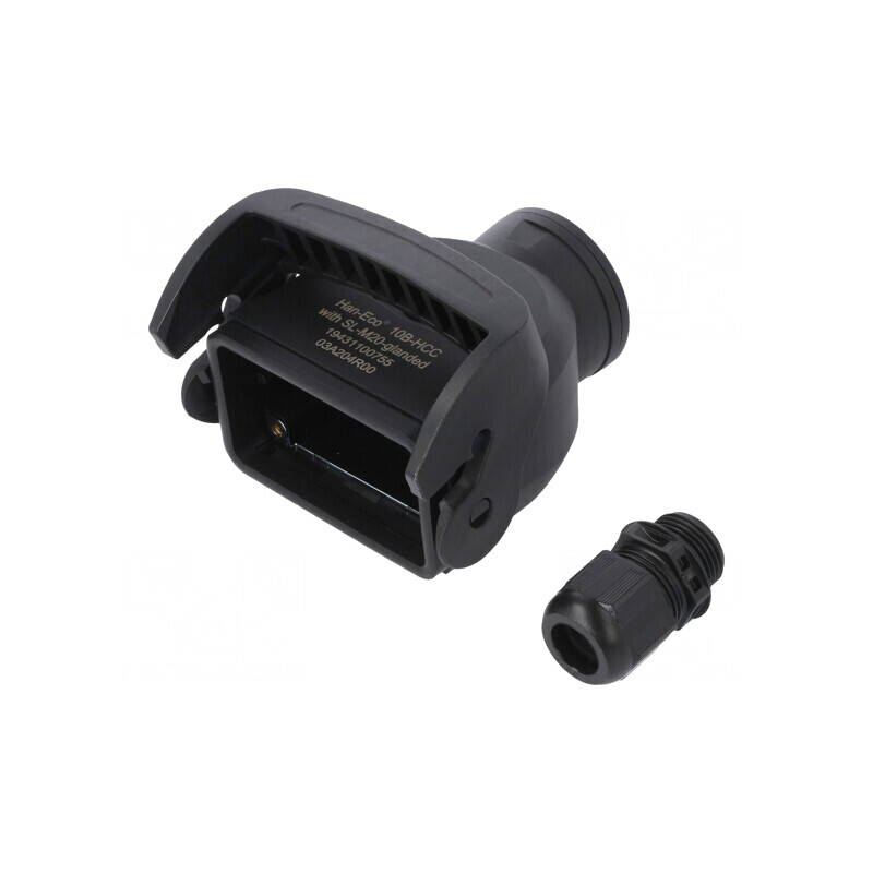 Carcasă pentru Conectori HDC Han-Eco B 10B Drept | Electronic-mag.ro | Componente Electronice