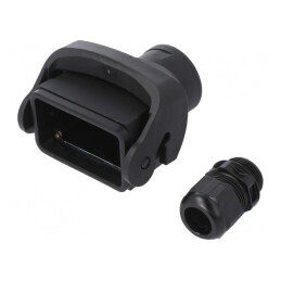 Carcasă pentru Conectori HDC Han-Eco B 10B Drept | Electronic-mag.ro | Componente Electronice