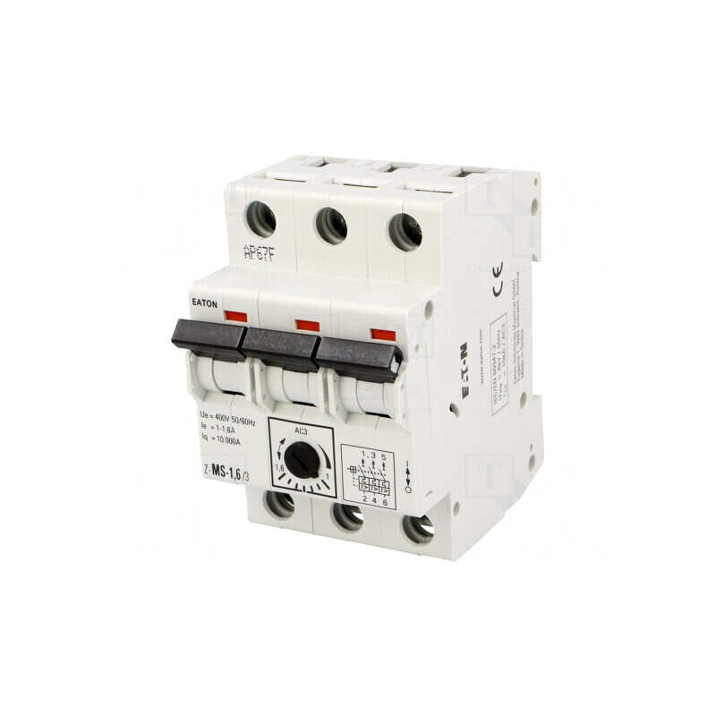 Întrerupător Motor 0,55kW 220-440V DIN IP20 | Electronic-mag.ro | Componente Electronice