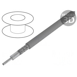 Cablu Microfon 1x24AWG Gri Închis Cu Cositorit | Electronic-mag.ro | Componente Electronice