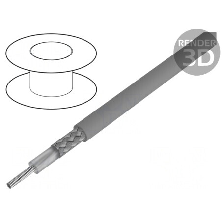 Cablu Microfon 1x24AWG Gri Închis Cu Cositorit | Electronic-mag.ro | Componente Electronice