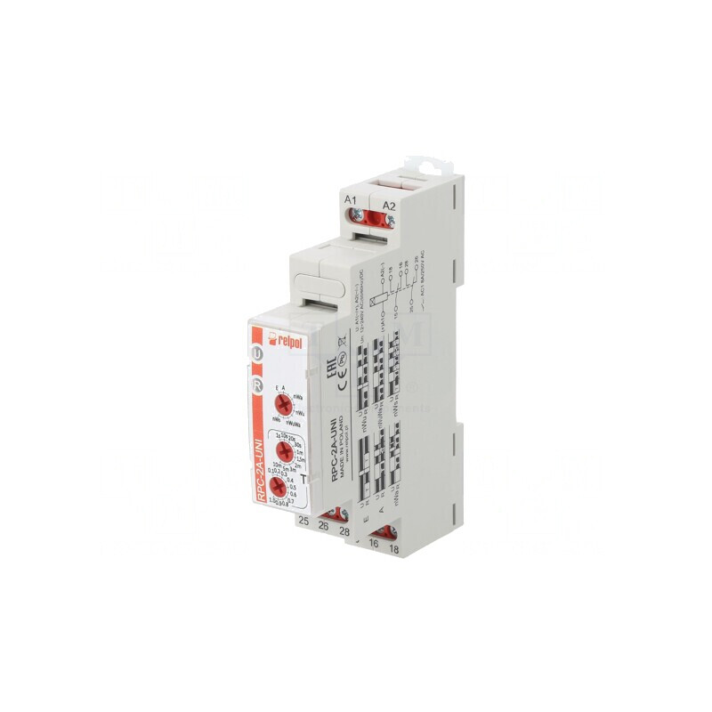 Timer DPDT 0,1s-10min 12-240VAC 24VDC 8A | Electronic-mag.ro | Componente Electronice