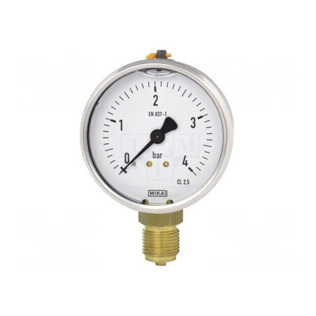 Manometru 0-6 bar Clasa 2.5 80mm IP65 Oțel | Electronic-mag.ro | Componente Electronice
