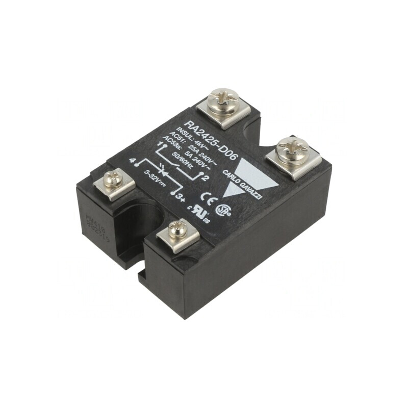 Releu Semiconductor 25A 1-fazat 3-32VDC 24-280VAC | Electronic-mag.ro | Componente Electronice