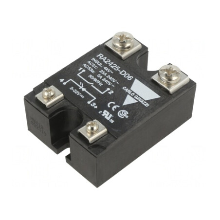Releu Semiconductor 25A 1-fazat 3-32VDC 24-280VAC | Electronic-mag.ro | Componente Electronice