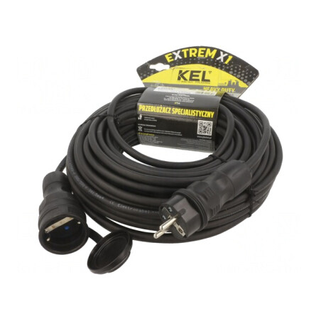 Prelungitor Alimentare 25m 16A Negru | Electronic-mag.ro | Componente Electronice