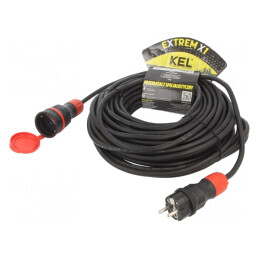 Prelungitor Alimentare Negru 25m 16A | Electronic-mag.ro | Componente Electronice