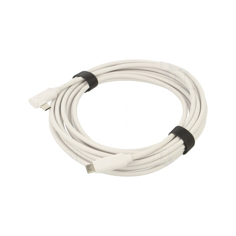 Cablu USB-C USB-C unghi 5m alb | Electronic-mag.ro | Componente Electronice Cablu USB-C USB-C unghi 5m alb | Electronic-mag.ro | Componente Electronice