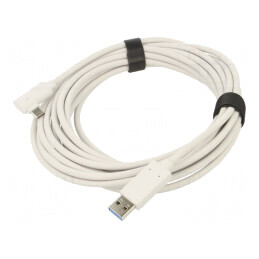 Cablu USB 3.2 USB A la USB C Unghi 5m Alb | Electronic-mag.ro | Componente Electronice