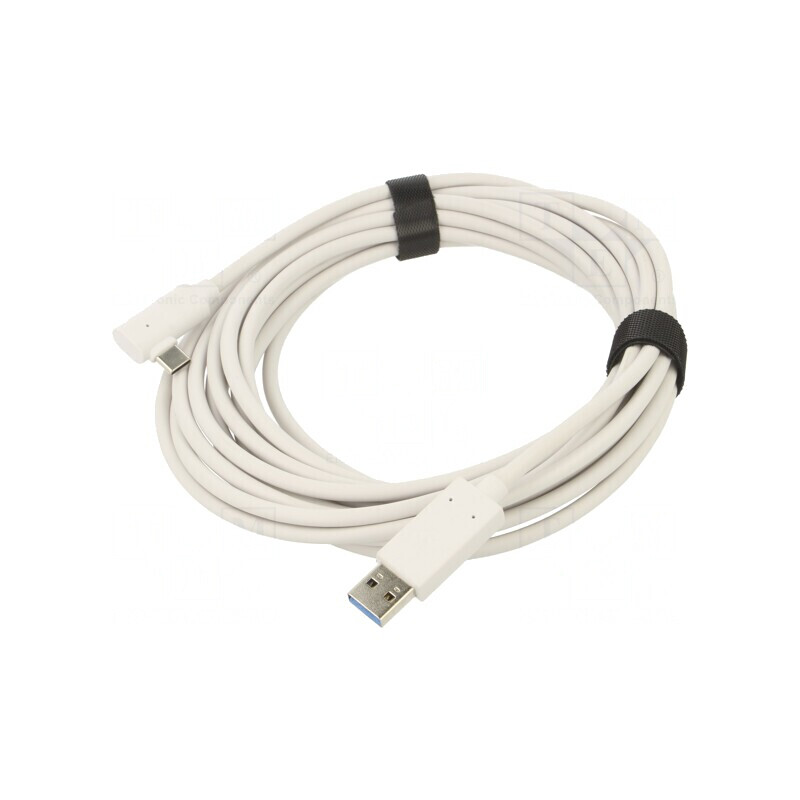Cablu USB 3.2 USB A la USB C Unghi 5m Alb | Electronic-mag.ro | Componente Electronice