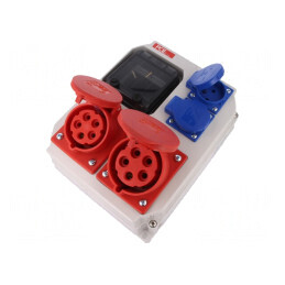 Tablou electric IP54 pentru perete 4 module | Electronic-mag.ro | Componente Electronice