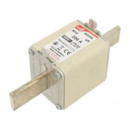 Siguranță aR 200A 690VAC 550VDC NH2 Argintie | Electronic-mag.ro | Componente Electronice