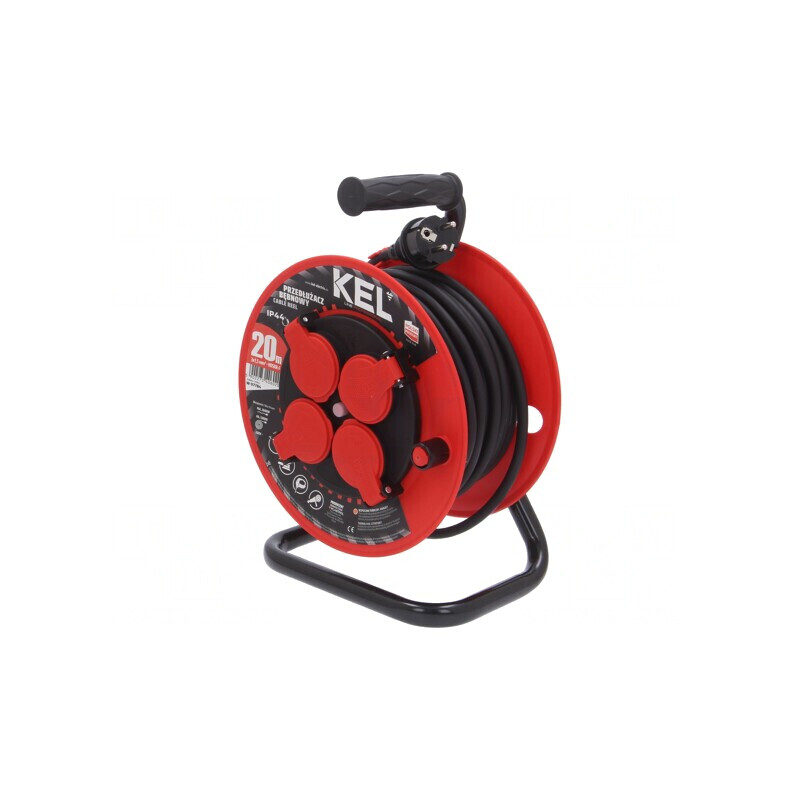 Prelungitor Bobinat 4 Prize Guma Negru 3x1,5mm2 | Electronic-mag.ro | Componente Electronice