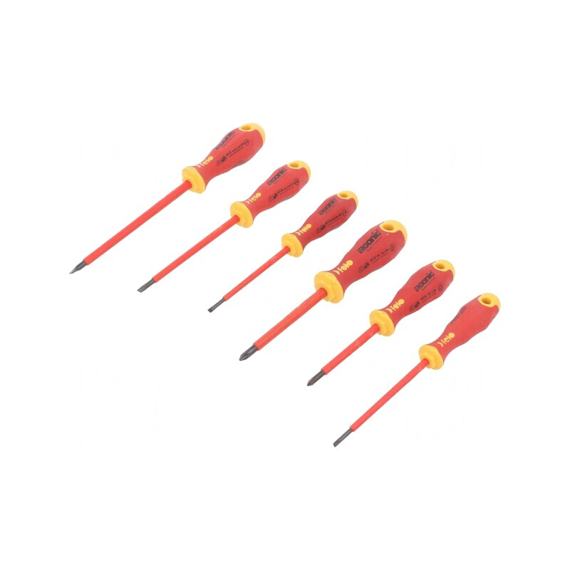 Kit Șurubelnițe Izolate ERGONIC 6 Buc. | Electronic-mag.ro | Componente Electronice