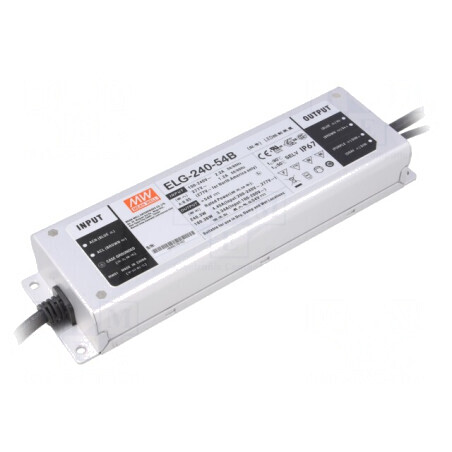 Alimentator LED 240W 54V 4.45A IP67 | Electronic-mag.ro | Componente Electronice