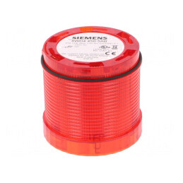 Semnalizator LED Roșu 230VAC IP65 Ø70x65,5mm | Electronic-mag.ro | Componente Electronice