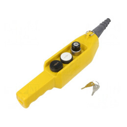 Casetă de comandă cu 3 butoane rotunde IP65 | Electronic-mag.ro | Componente Electronice