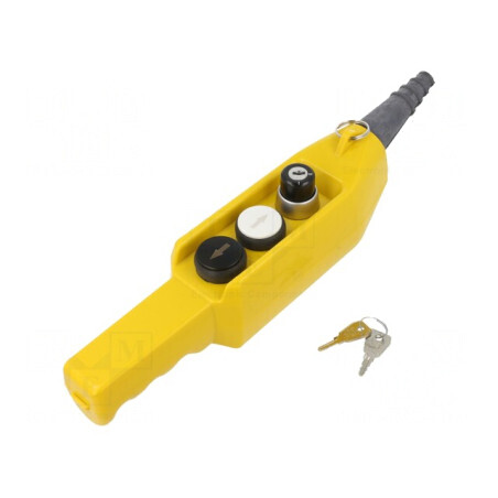 Casetă de comandă cu 3 butoane rotunde IP65 | Electronic-mag.ro | Componente Electronice